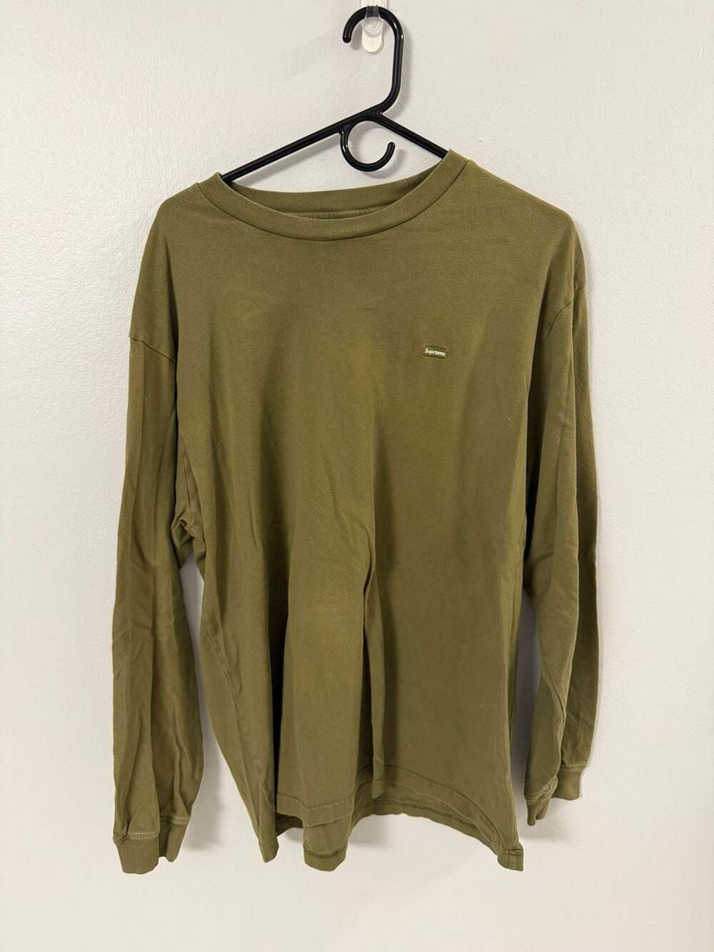 Supreme Small Box Long-Sleeve Tee Light Olive